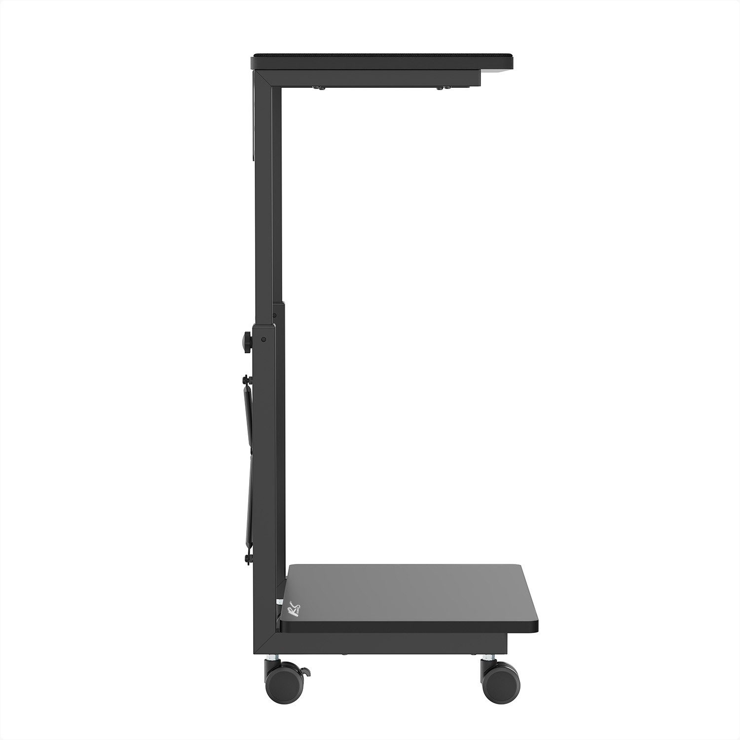 NanoRS Halterung RS430 PC Tower Ständer mit Regal mit Rollen & Feststellbremse, (bis 120 Zoll, Höhenverstellbarer Computer Rollwagen 550–850 mm, bis 80 kg belas – Bild 5 von 5