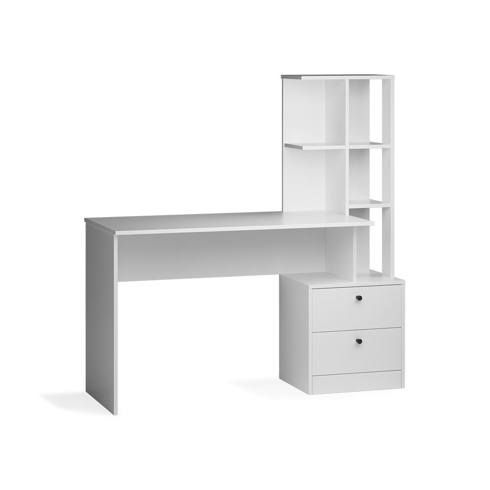 Vicco Schreibtisch Denton, Weiß, 136 x 55 cm (1-St)