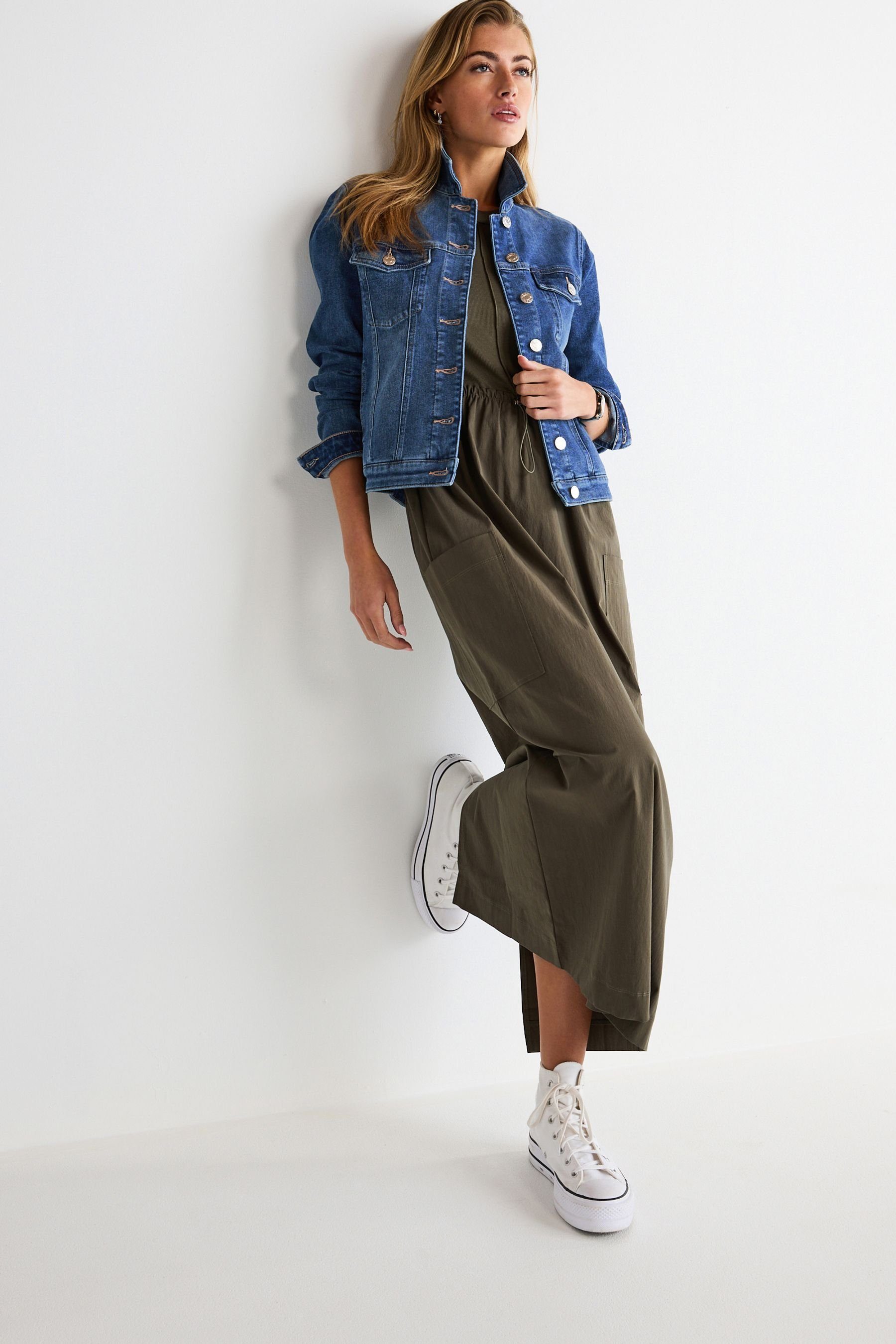 Next Jeansjacke Jeansjacke – Kurzgröße (1-St)