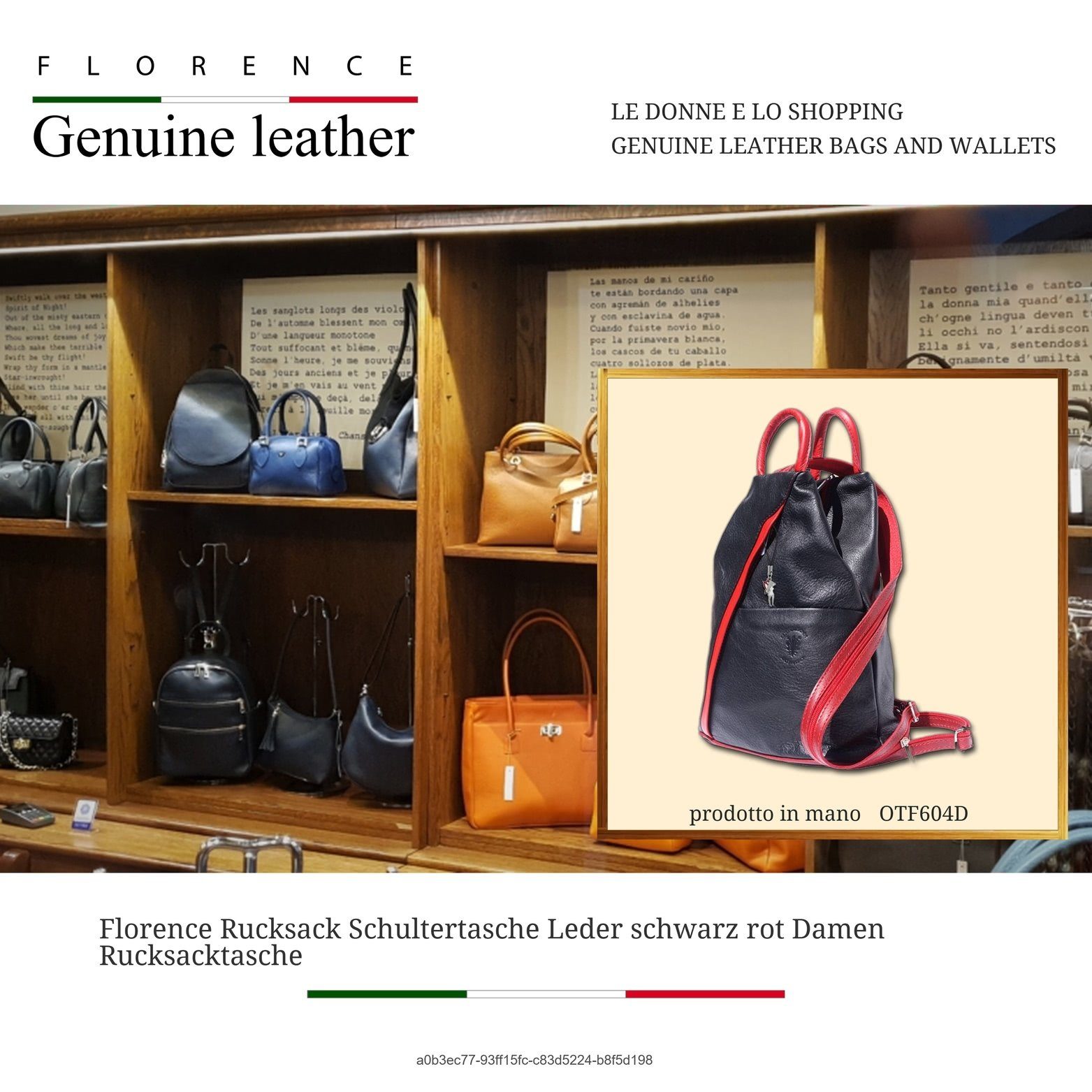 FLORENCE Cityrucksack Florence echtes Leder Damentasche (Schultertasche), D günstig online kaufen