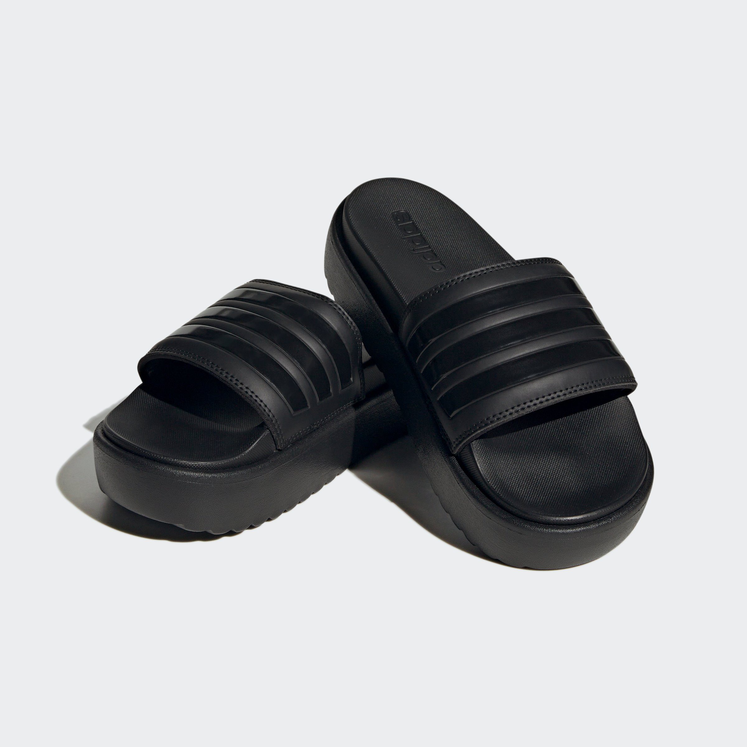 adidas Sportswear PLATFORM ADILETTE Badesandale Core Black / Core Black / Core Black
