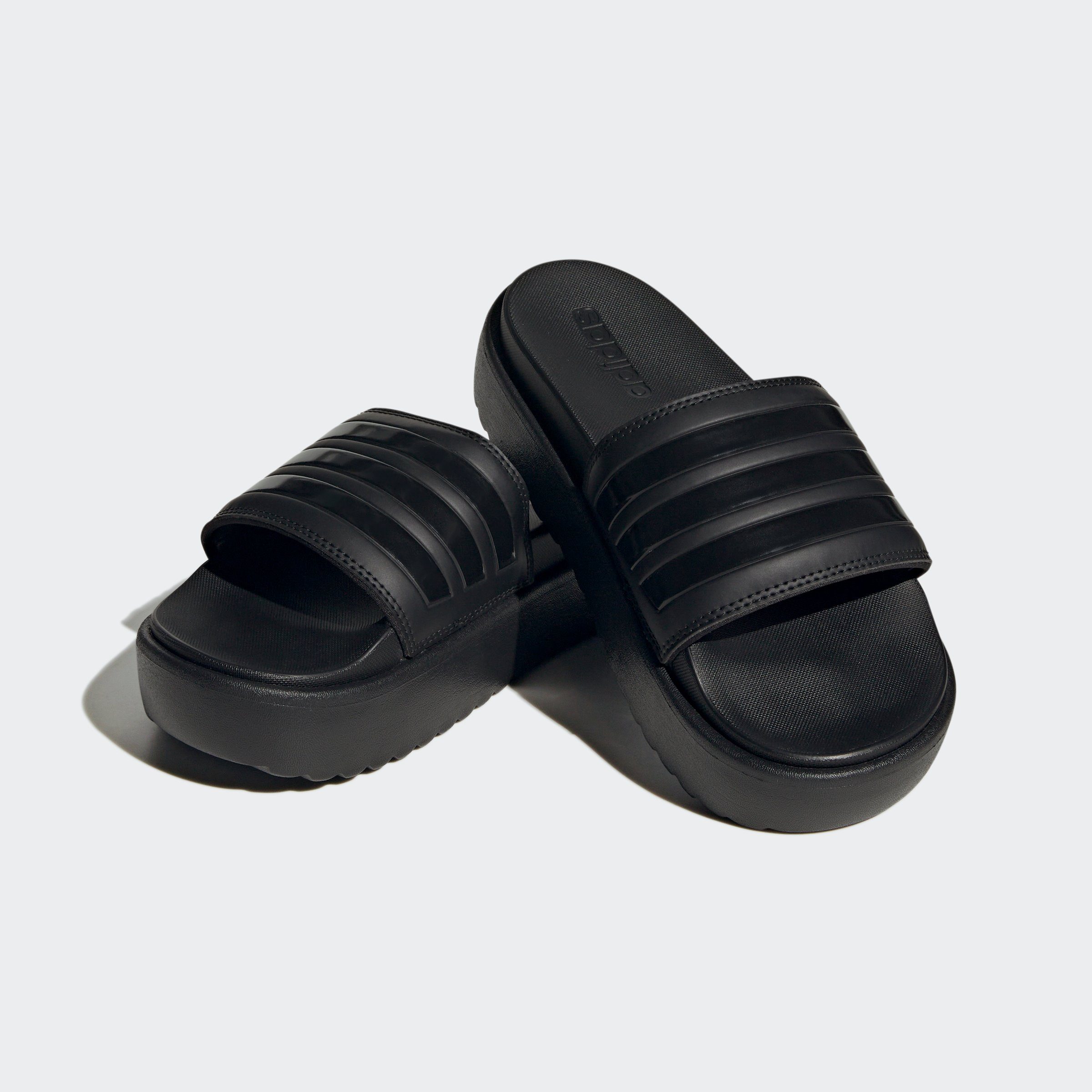 adidas Sportswear PLATFORM ADILETTE Badesandale Black Core / Core / Core Black Black