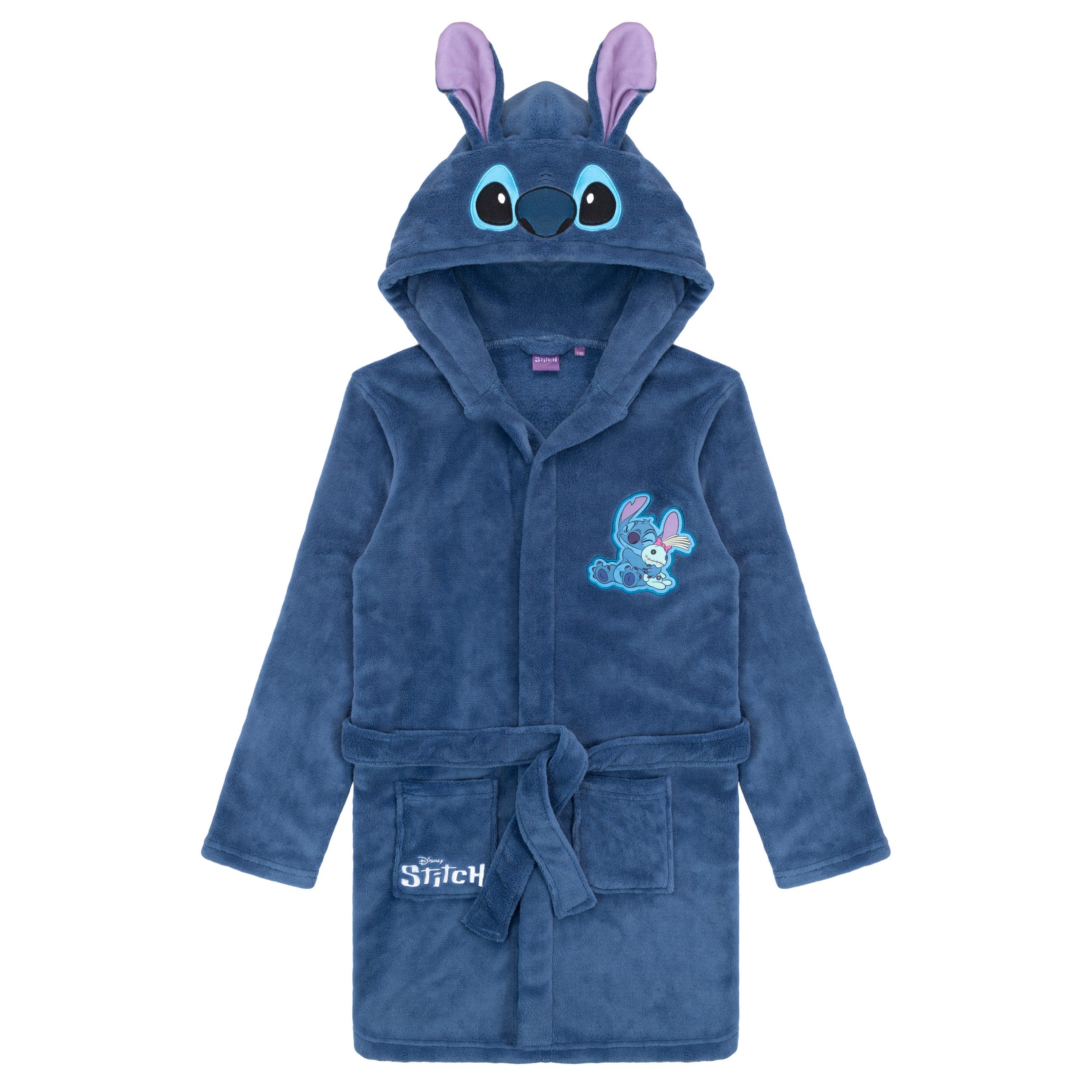 Lilo & Stitch Kinderbademantel Stitch Mädchen Bademantel Morgenmantel