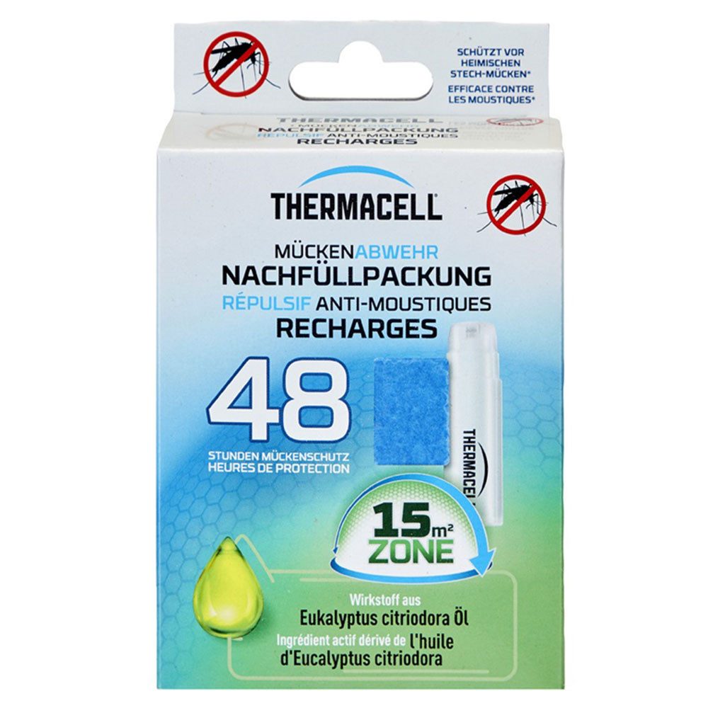 ThermaCell Insektenabwehrgerät Nachfüllpack PT-19 - 48 Stunden Mückenschutz Wirkstoffplättchen, Insektenschutzgerät gegen Stechmücken, für Außenbereich