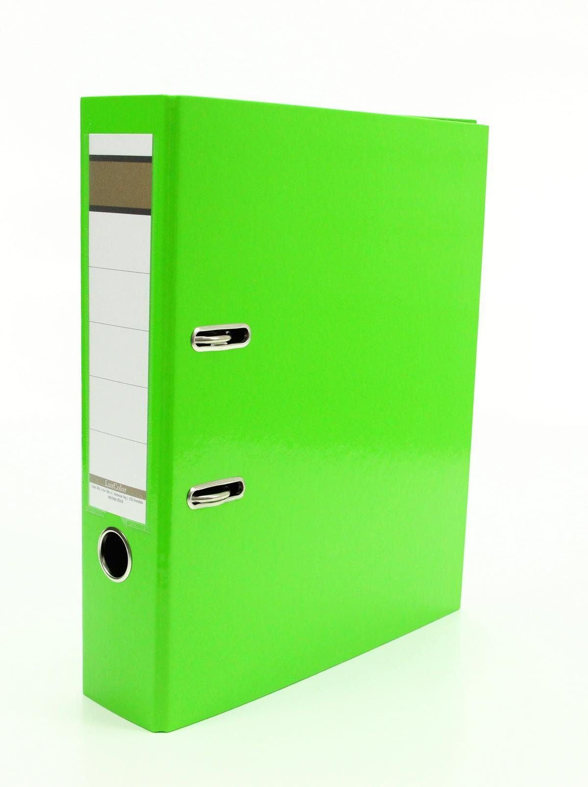 Livepac Office Aktenordner 5x Glanz-Ordner / DIN A4 / 75mm breit / je 1x blau, hellgrün, lila, pi – Bild 5 von 5