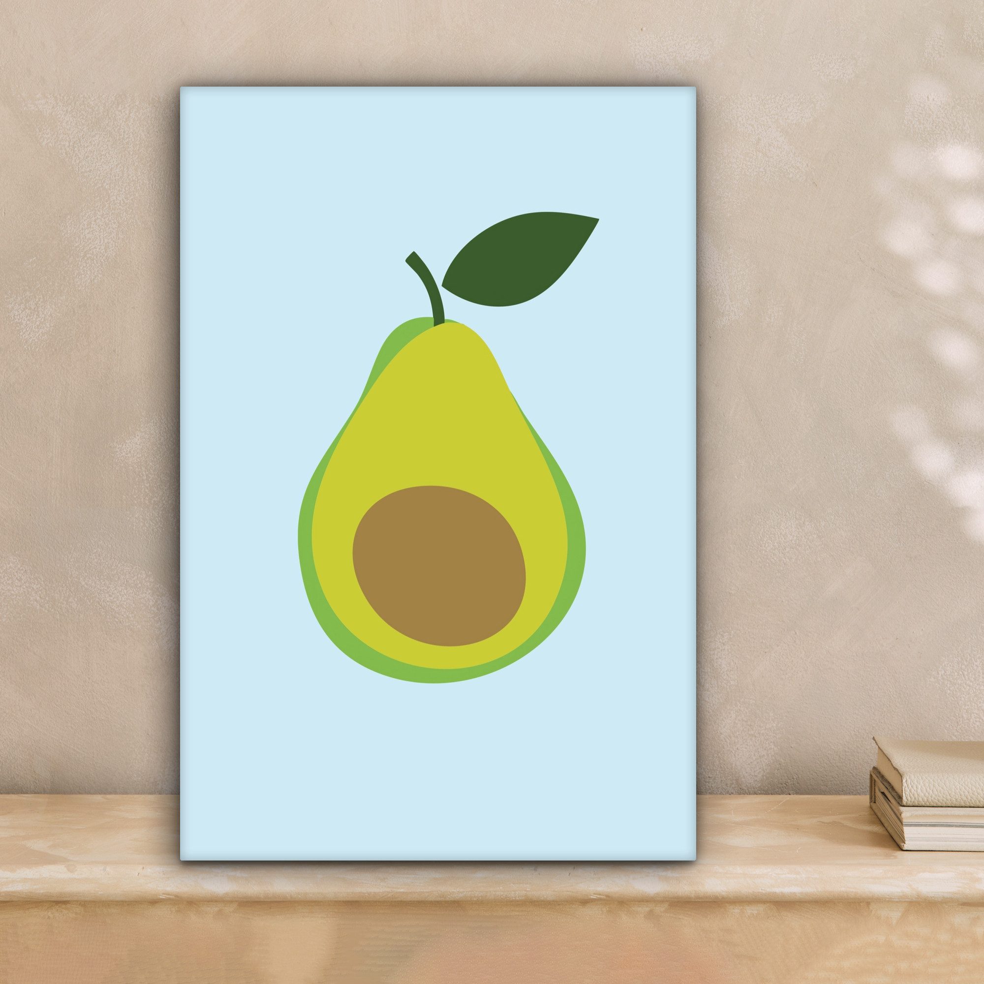 OneMillionCanvasses® Leinwandbild Avocado - Illustration - günstig online kaufen