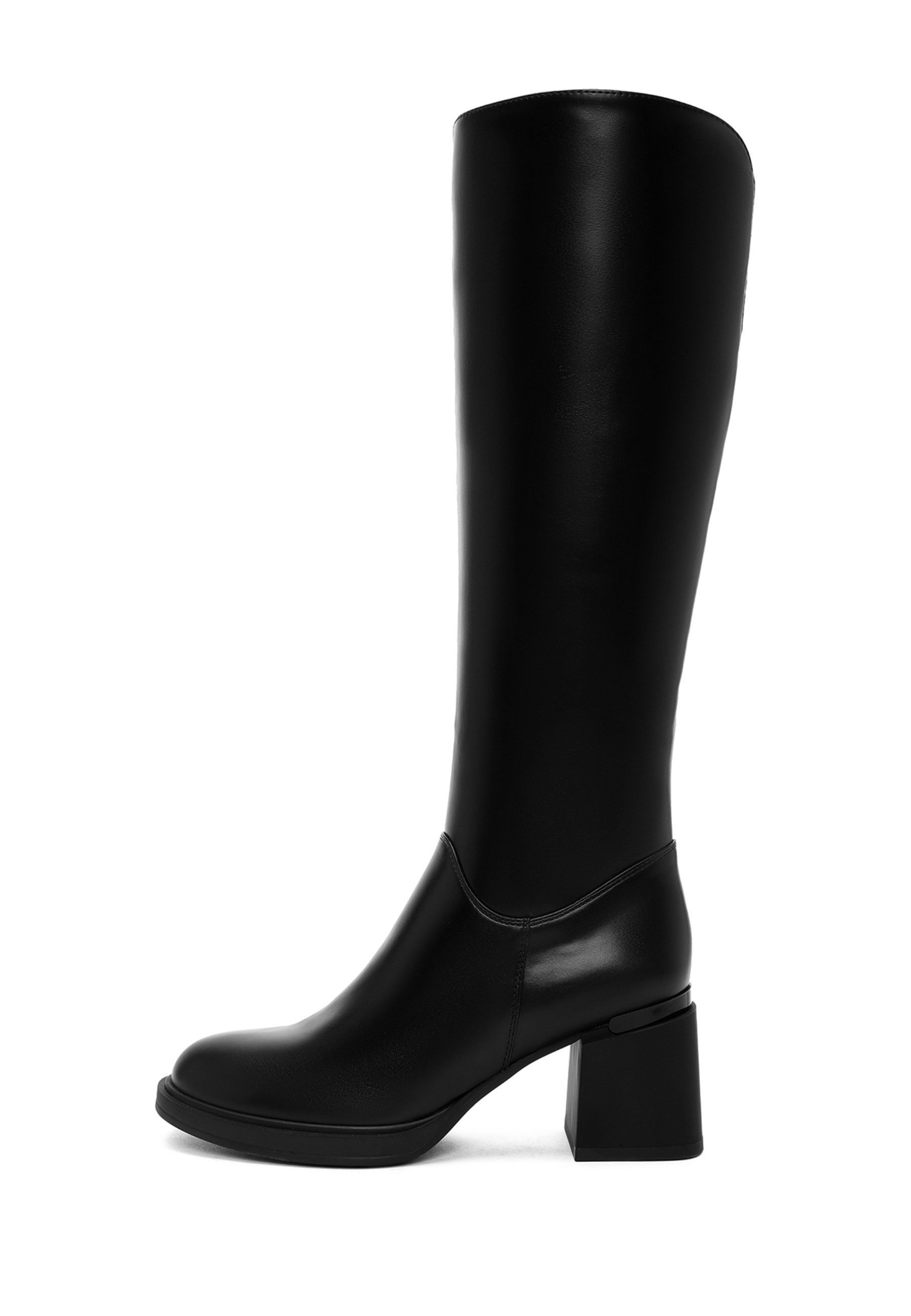 Absatzstiefel aus Kunstleder Bootsschuh