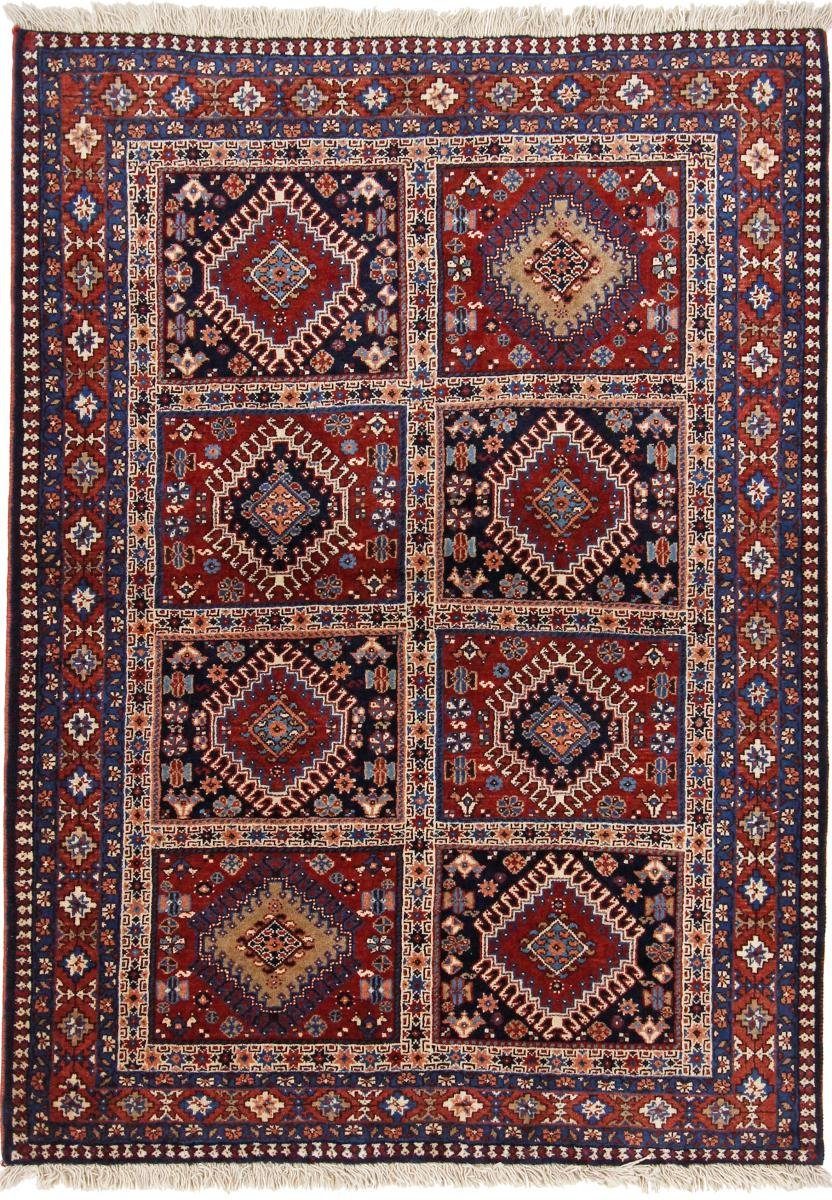 Orientteppich Yalameh Aliabad 107x151 Handgeknüpfter Orientteppich / Perserteppich, Nain Trading, rechteckig, Höhe: 12 mm