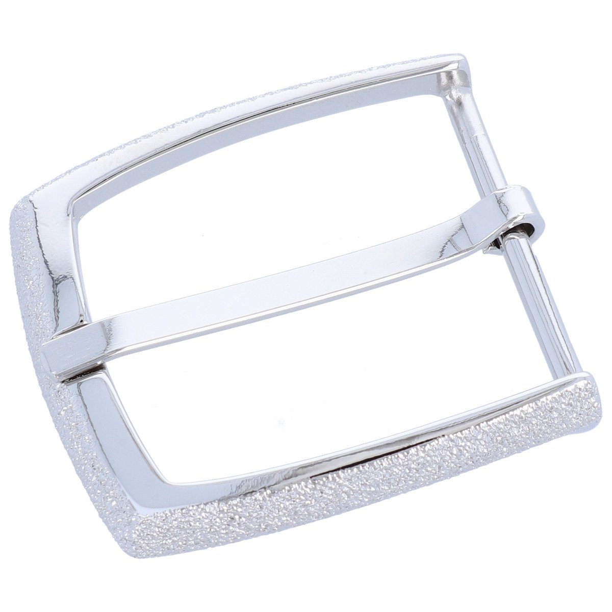 Gürtelschnalle 40mm Zamak Silber - Buckle Scintiller - 336207500020