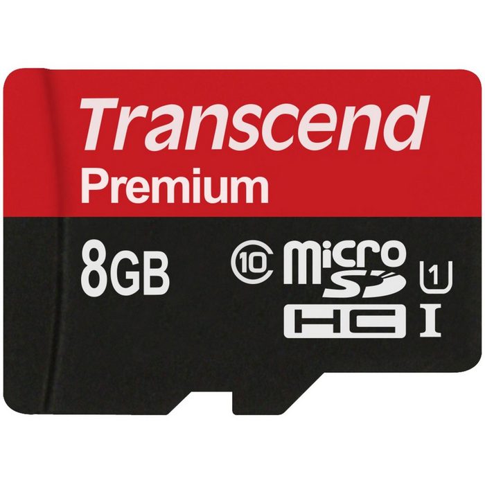 Transcend microSD 8GB UHS-I U1 Class 10 Speicherkarte