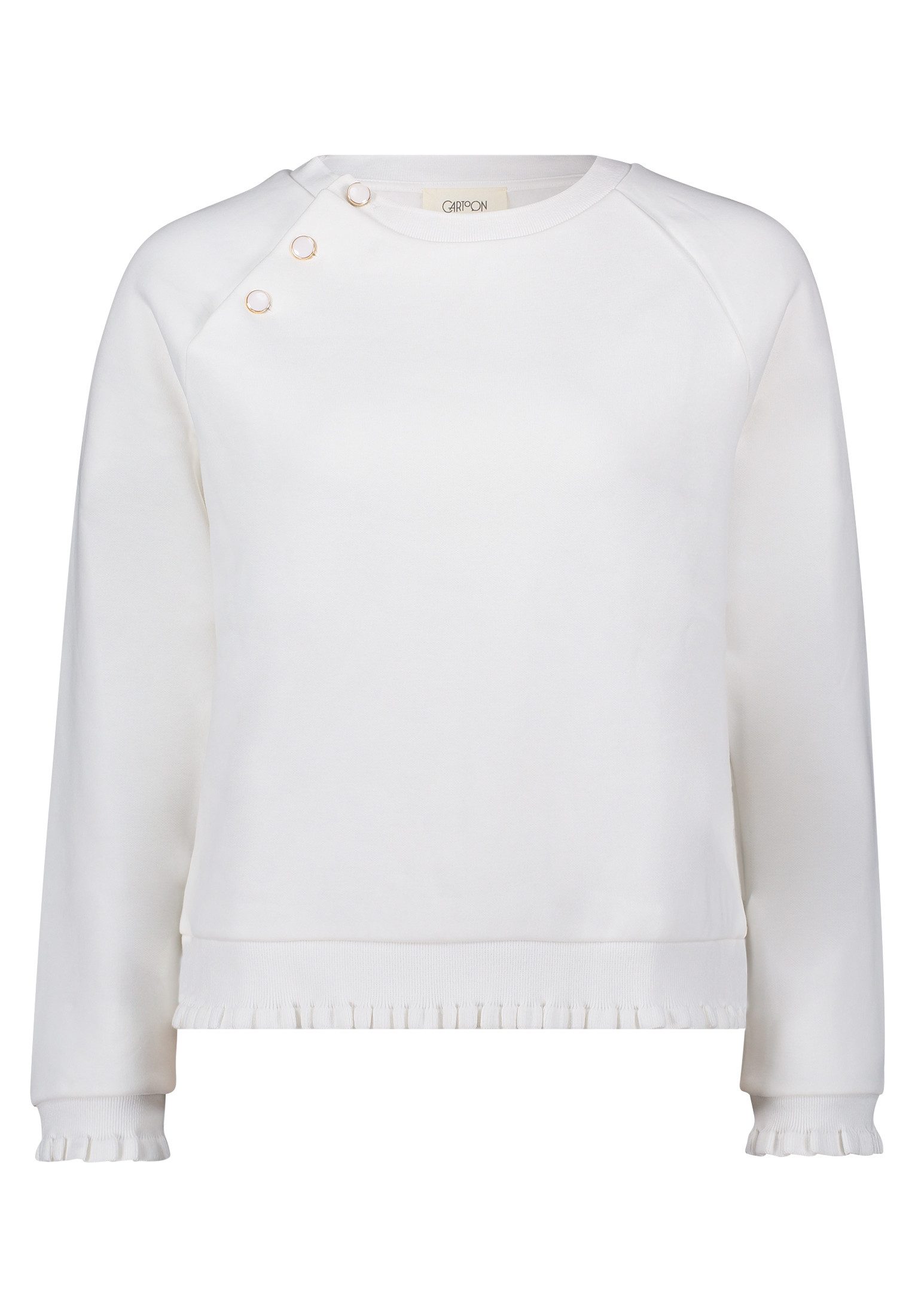 Sweatshirt Damen mit Rippbündchen