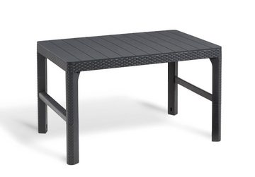 ONDIS24 Gartentisch Lyon Table Lounge Tisch Beistelltisch höhenverstellbar, aus hochwertigem Kunststoff gearbeitet, UV- und witterungsbeständig