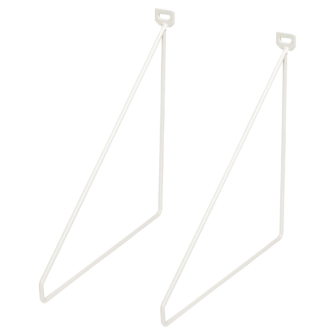Duraline Wandregalhalter Regalwinkel 2er-Set - Slim, Regalhalter aus Metall, 15 kg Traglast