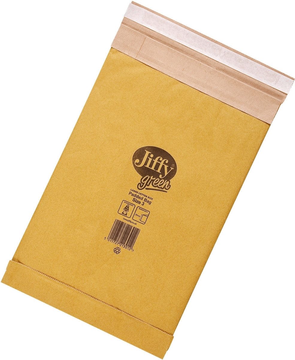 Elepa Versandtasche Papierpolstertasche Jiffy 3 Innenmaß 195x343mm braun
