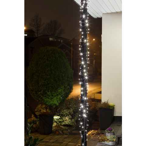 KONSTSMIDE LED-Lichterkette Weihnachtsdeko aussen, 40-flammig, Micro LED Lichterkette, schutzisoliert/umgossen, 40 warm weiße Dioden