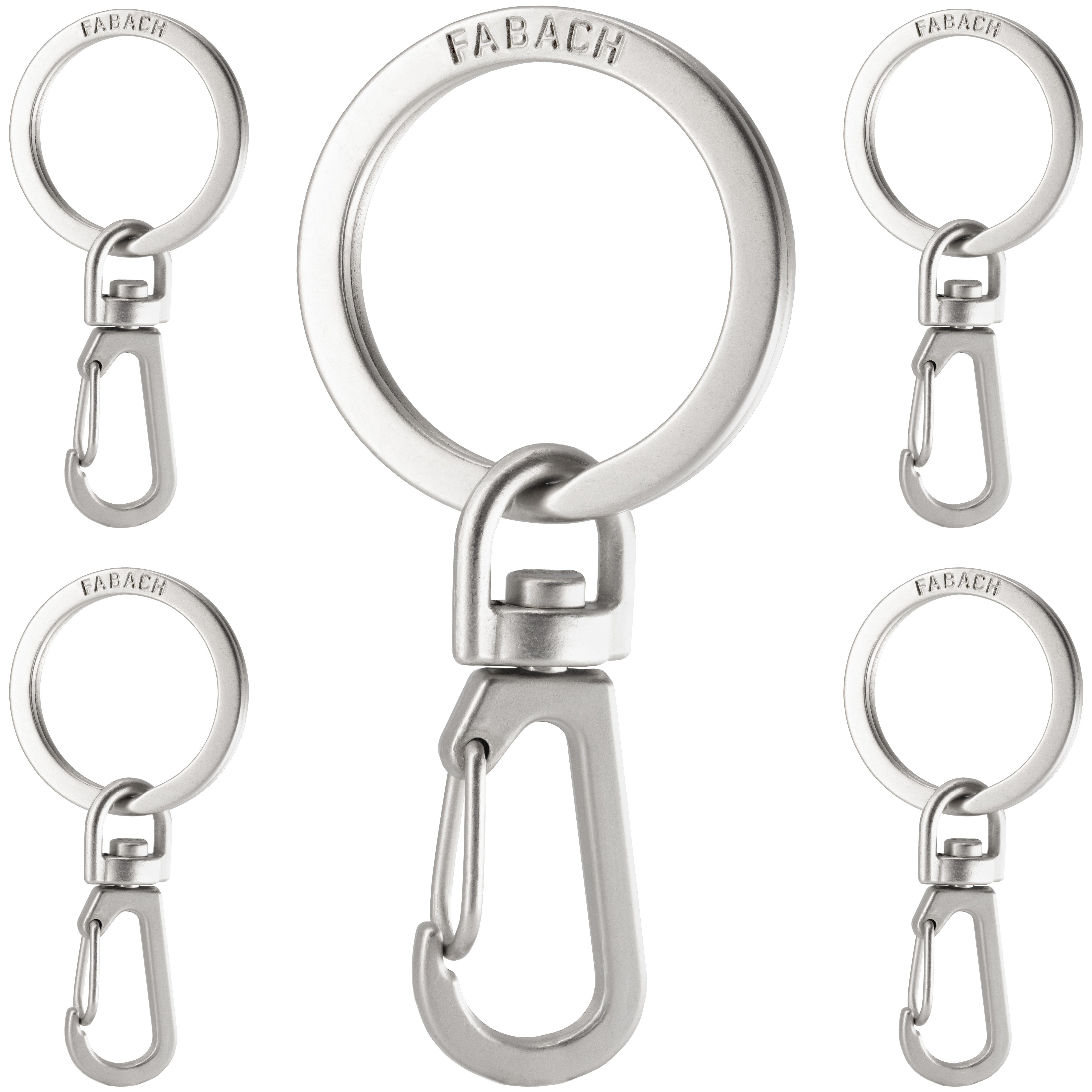 FABACH Schlüsselanhänger Karabiner mit drehbarem Schlüsselring - abnehmbare günstig online kaufen