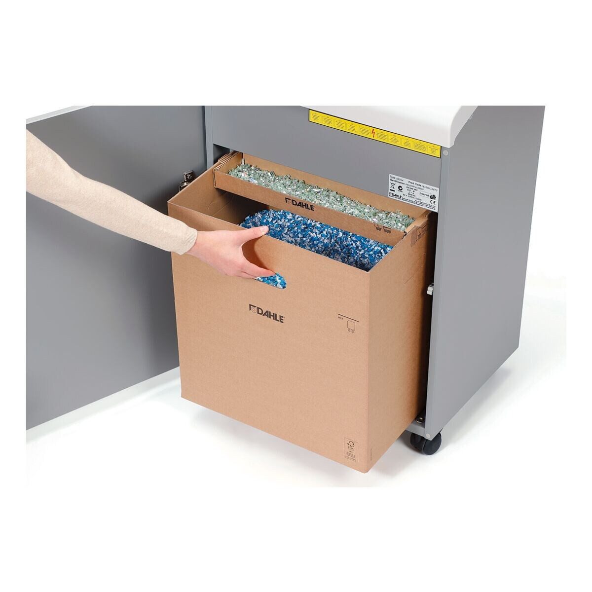 DAHLE Aktenvernichter, Auffangbox 60 Liter