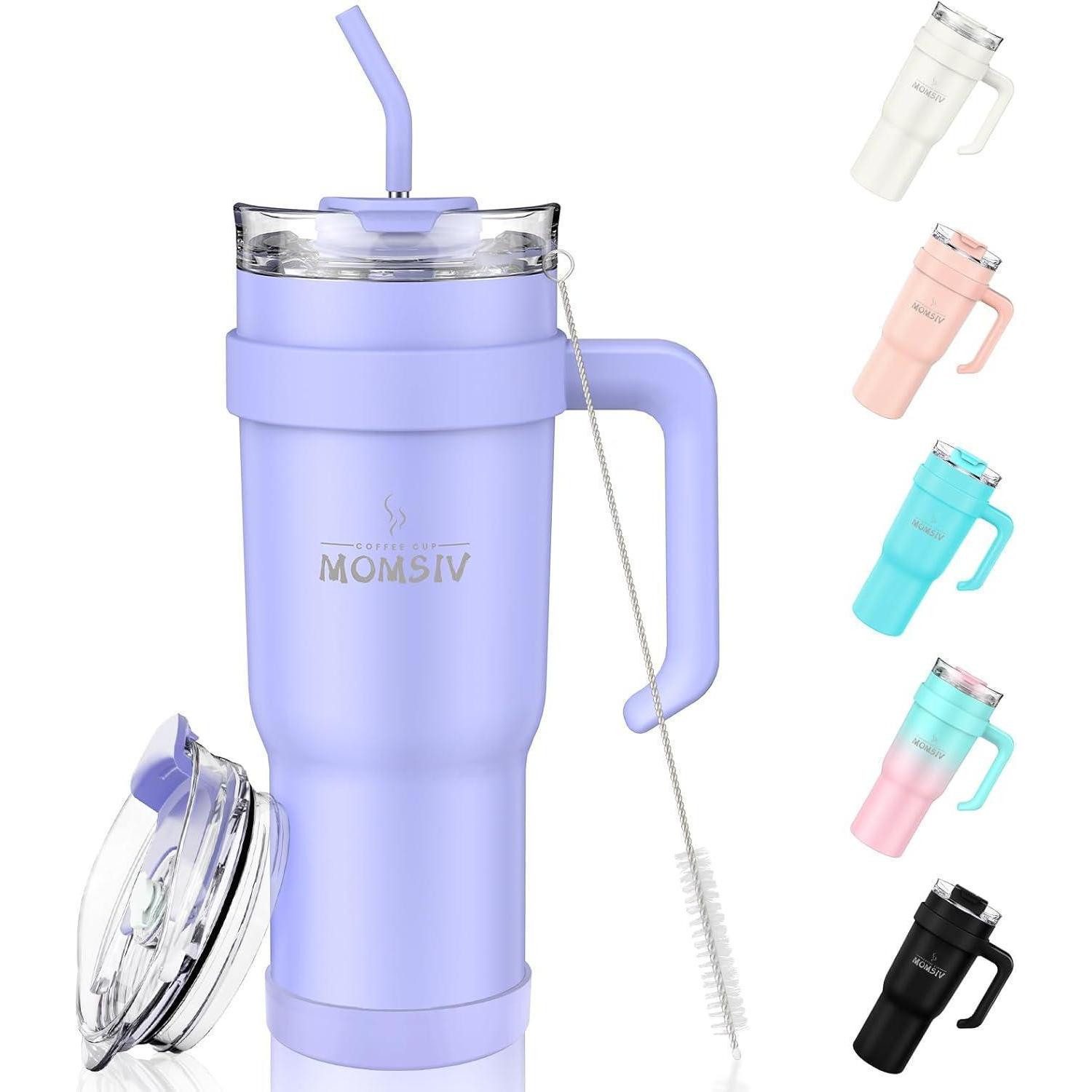 LuxusKollektion Thermobecher Thermobecher 40oz Stroh Griff 1100ml Isolierbecher Vakuum Autobecher