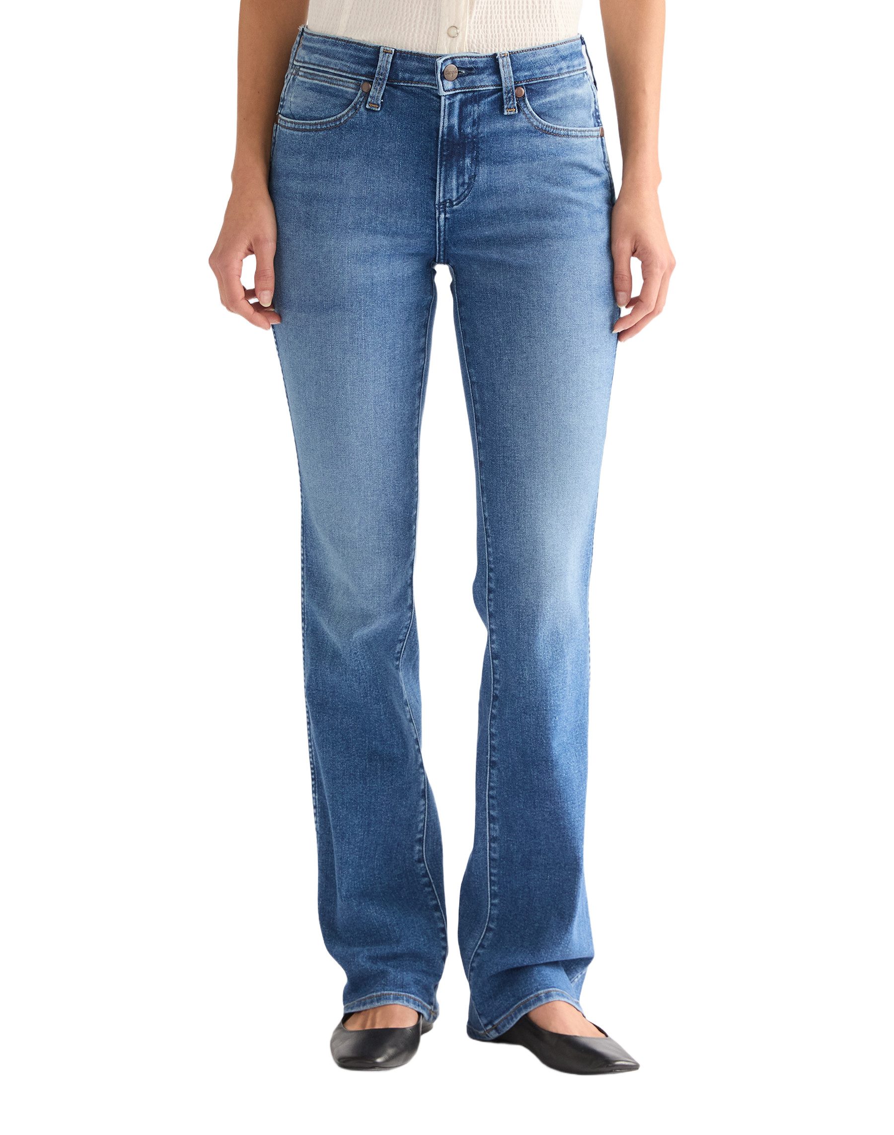 Wrangler Stretch-Jeans WRANGLER BOOTCUT raven 112378531