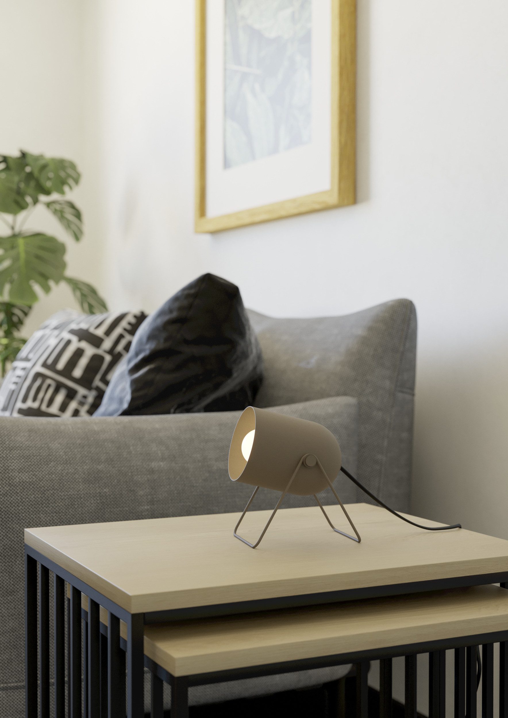 EGLO Tischleuchte TILSTON Tischlampe - Stahl - E14 - 1X8W - IP20, Ein-/Auss günstig online kaufen