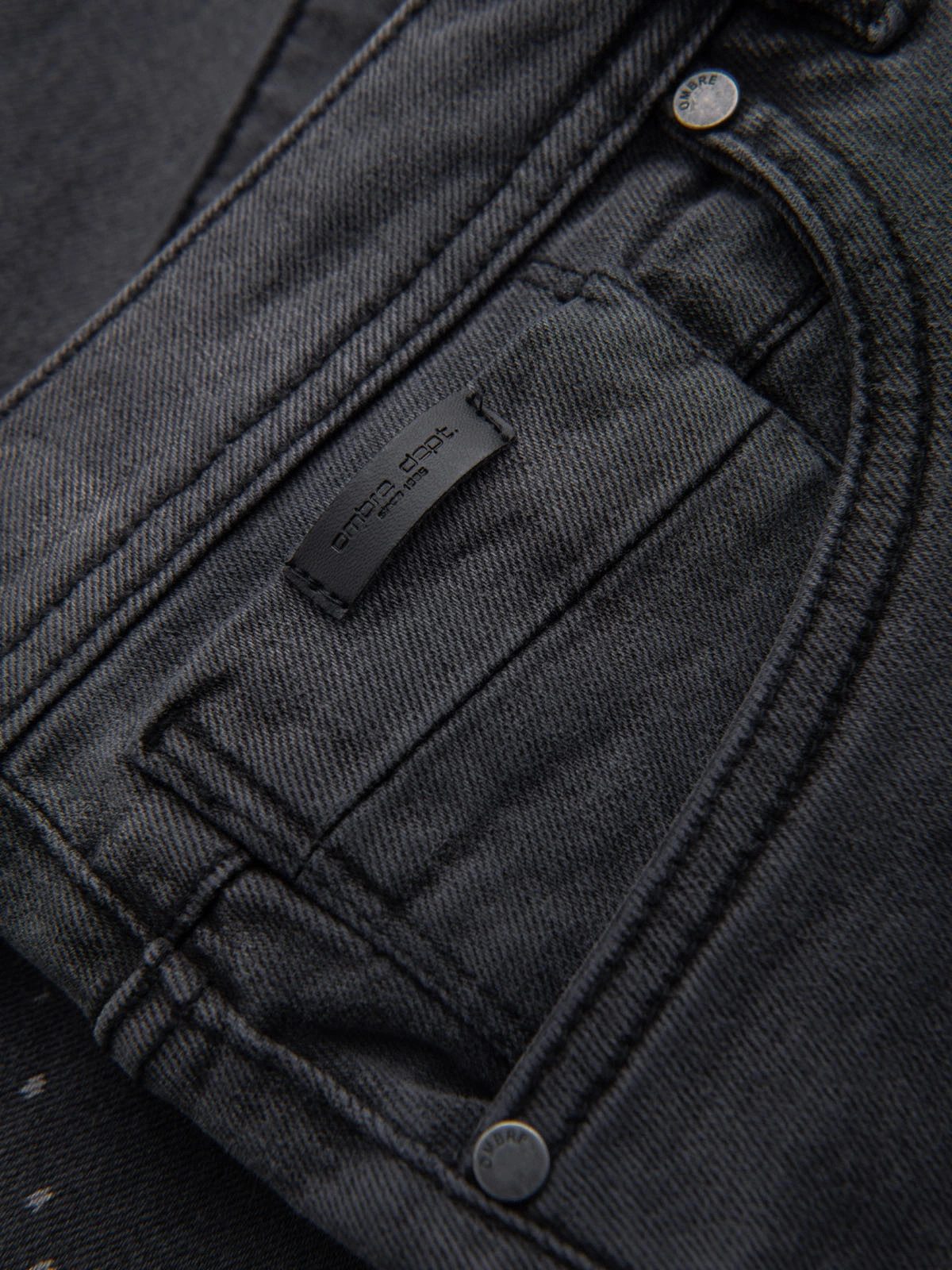 OMBRE Jeansshorts Denim-Shorts für Herren mit hochgekrempeltem Bein