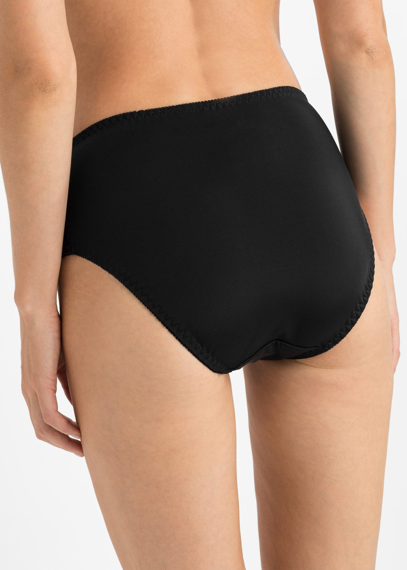 bonprix Maxislip (Packung, 2-St) über die Hüfte geführt, mit floraler Spitze auf der Vorderseite