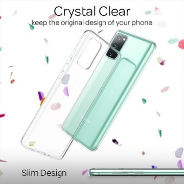 Nalia Smartphone-Hülle Samsung Galaxy S20 FE, Klare Silikon Hülle / Extrem Transparent / Durchsichtig / Anti-Gelb