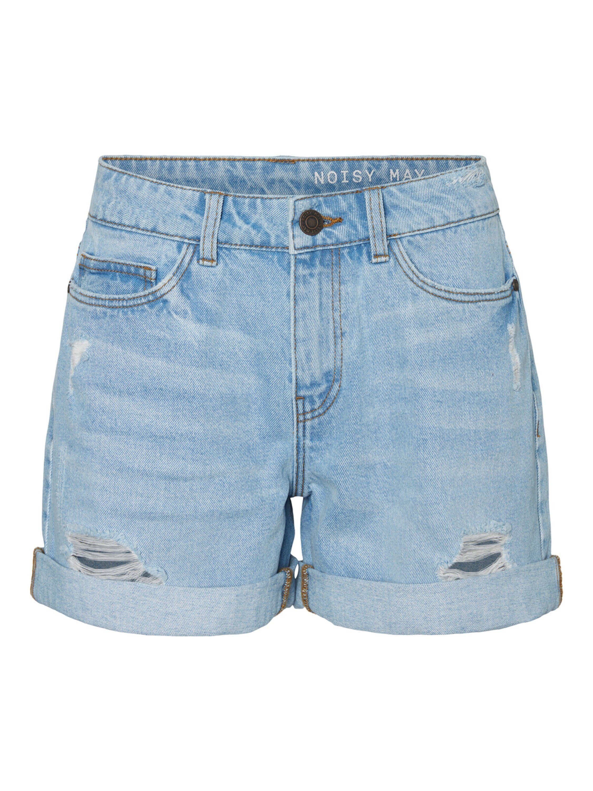 Noisy may Jeansshorts Smiley (1-tlg) Plain/ohne Details, Cut-Outs