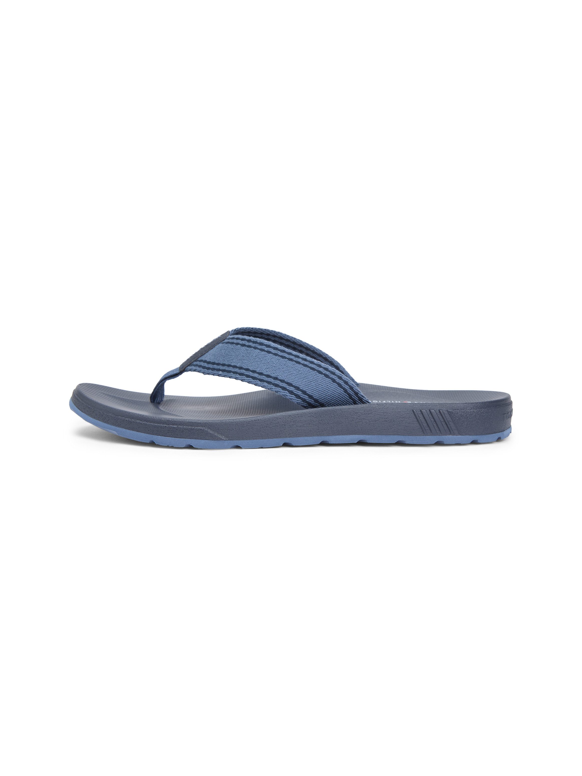 Tommy Hilfiger MOLDED HILFIGER BEACH SANDAL Zehentrenner, Plateau, Sommerschuh, Strandschuh mit Streifen