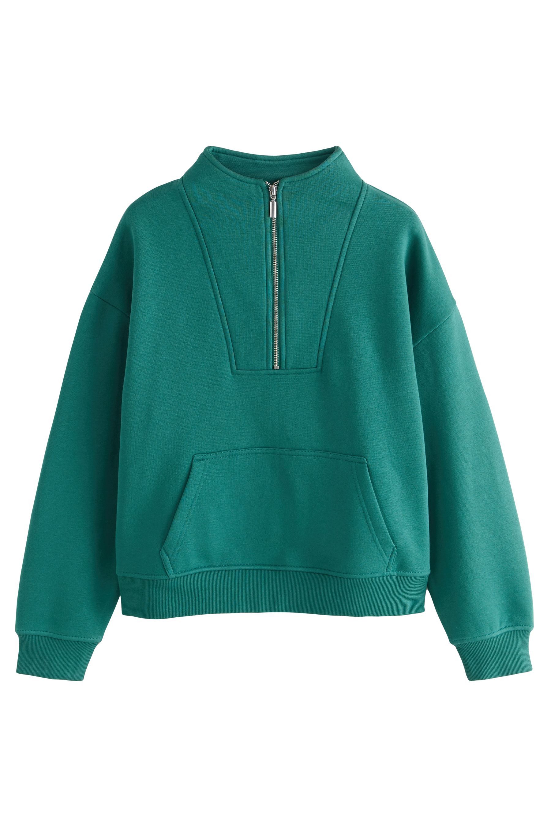 Next Sweater Relaxed Fit Jersey-Sweatshirt mit RV-Kragen (1-tlg) günstig online kaufen