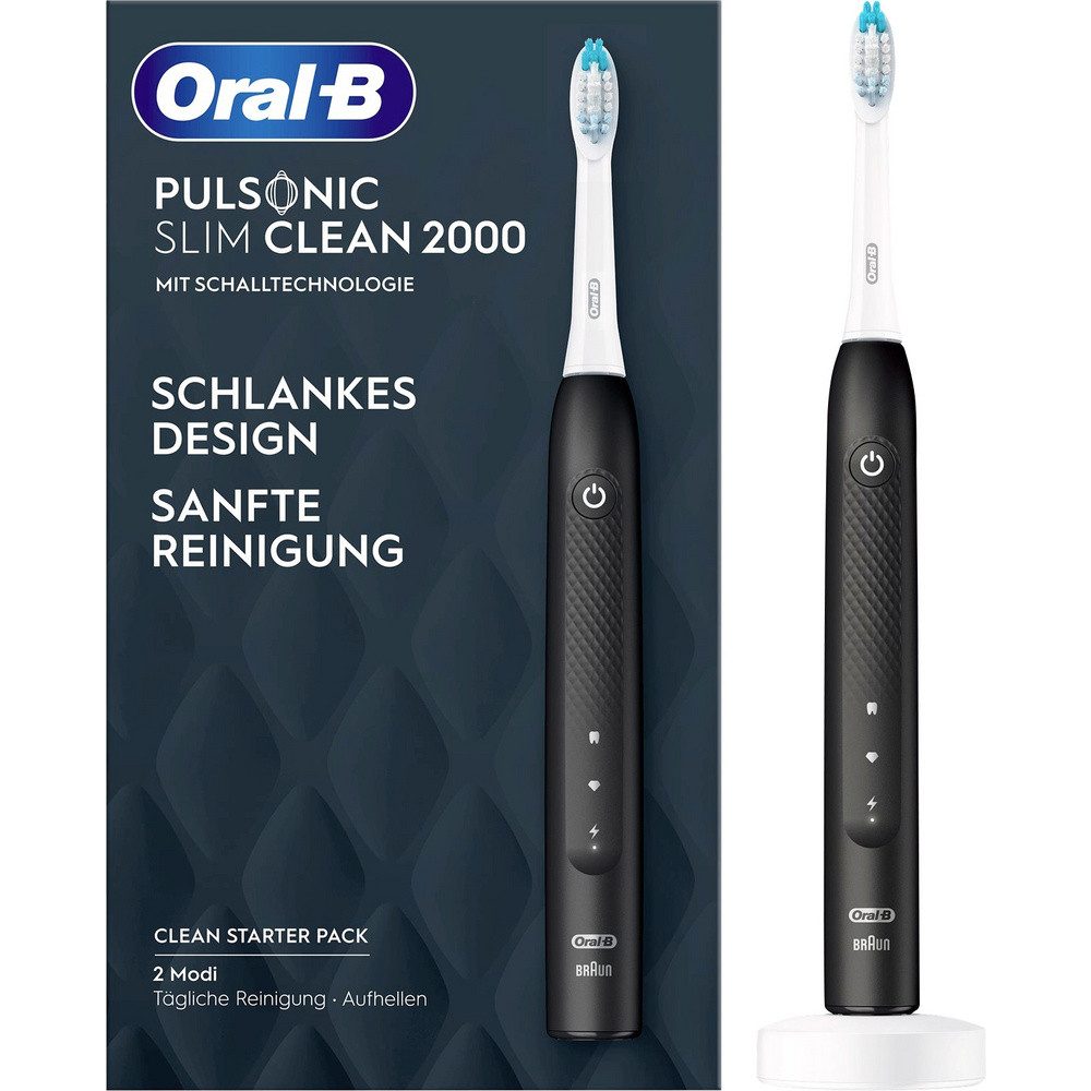 Oral-B Elektrische Zahnbürste Oral-B Pulsonic Slim Clean 2000 Black 396208 Elektrische Zahnbürste S