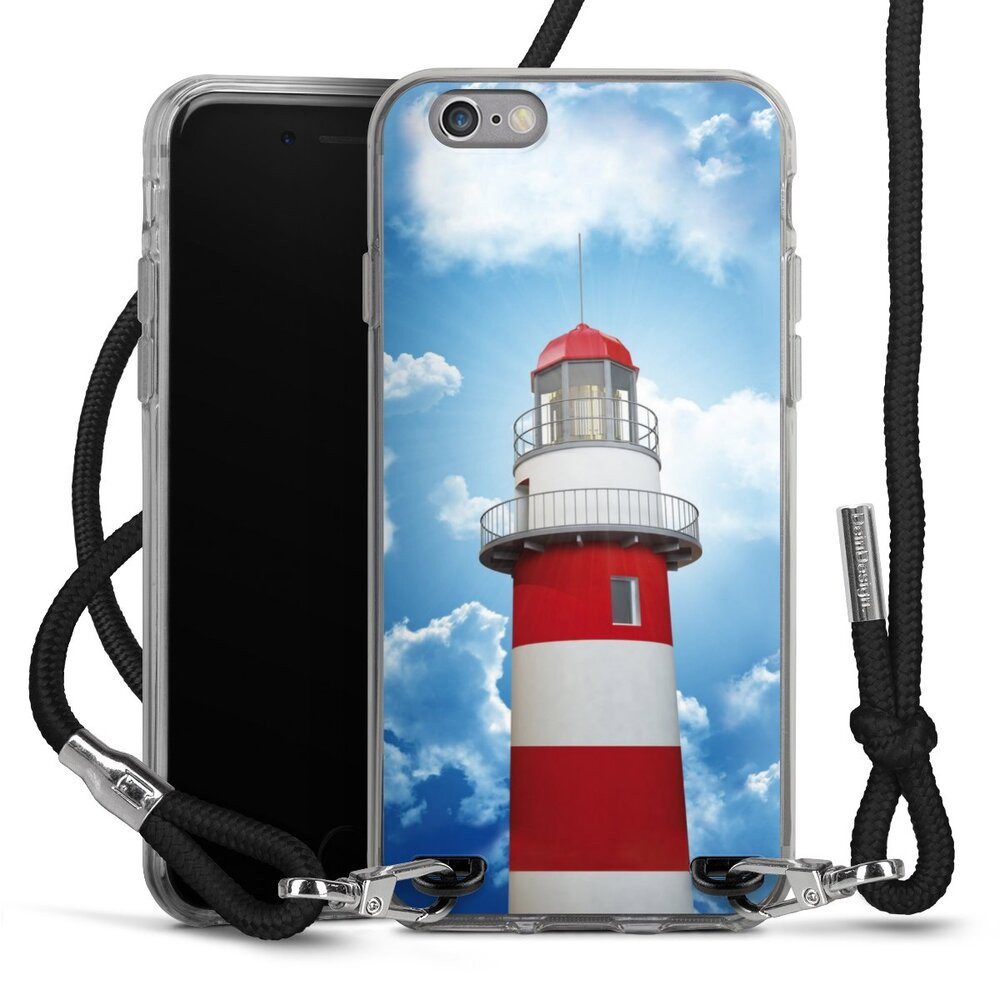 DeinDesign Handyhülle Leuchtturm Wolke Himmel Leuchtturm, Apple iPhone 6s Handykette Hülle mit Band Case zum Umhängen