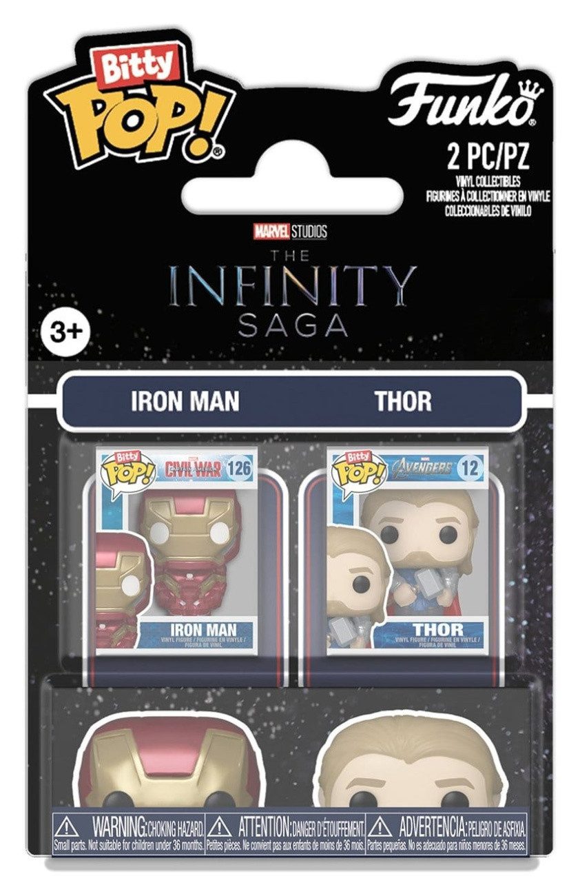 Funko Merchandise-Figur Marvel IS Bitty POP! Vinyl Figuren 2er-Pack IM & Thor 2 cm