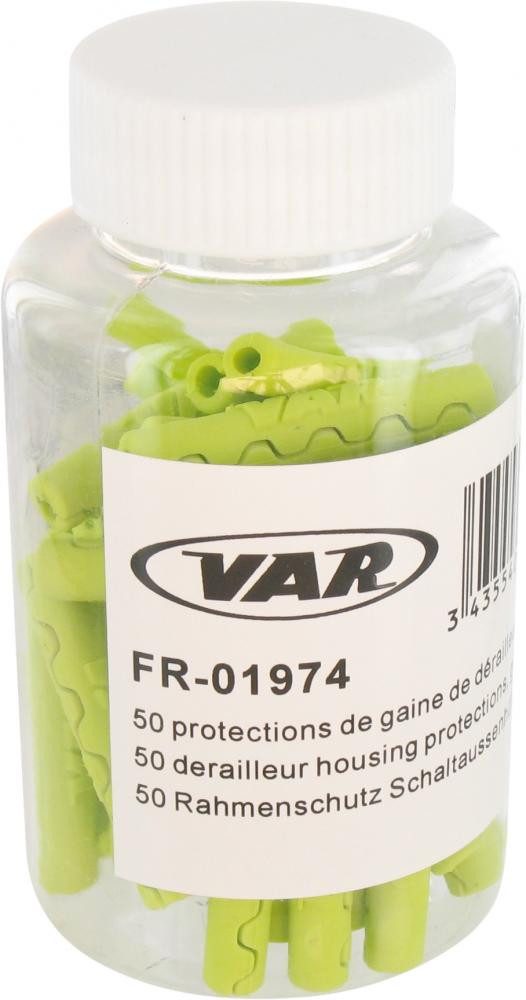 VAR Fahrradschutzhülle VAR 50 Stk. Rahmenschutz 4 mm Grün - effektiver Lackschutz für Schaltz