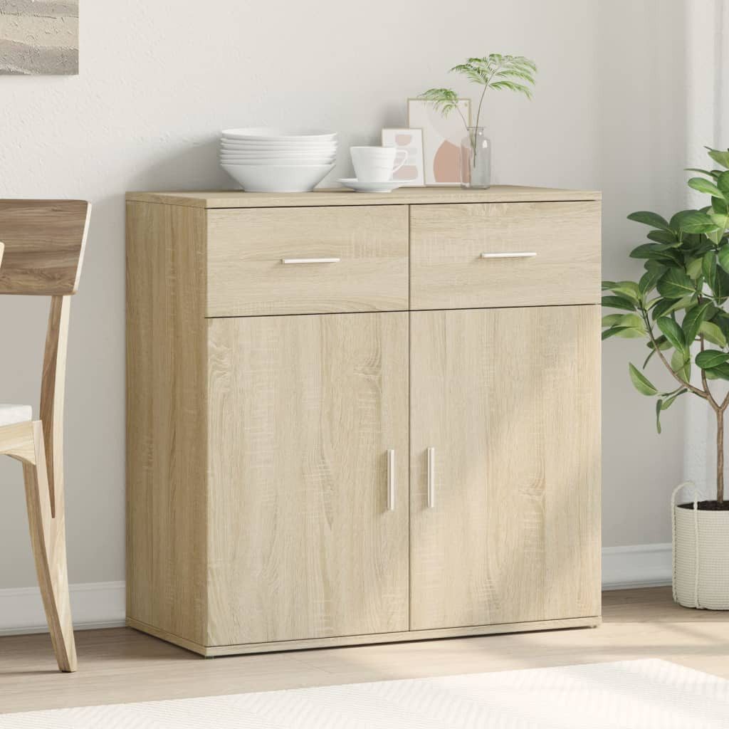 vidaXL Sideboard Sideboard Sonoma-Eiche 79x38x80 cm Holzwerkstoff (1 St) günstig online kaufen