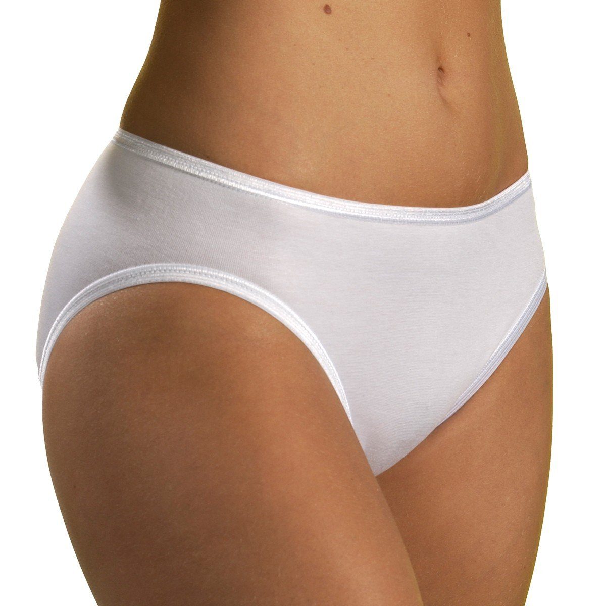 HERMKO Midislip 1031 (Pack, 5er) Bio-Baumwolle Jazz-Pant Form Übergröße weich, elast. Abschluss basic