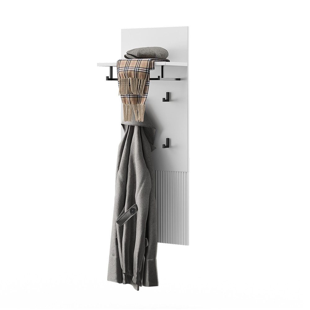 Vicco Garderobenschrank Eliza, Weiß, 43 x 120 cm (1-St) – Bild 5 von 5