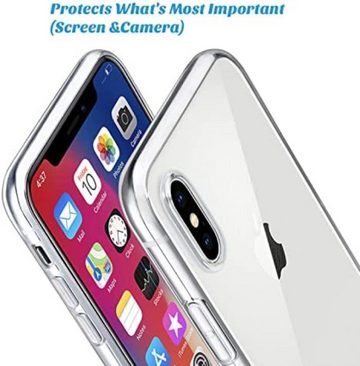 OLi Handyhülle Transparent Silikon Hülle,Case Kompatibel mit iPhone XR 6.1 Zoll, Stoßfeste Clear TPU