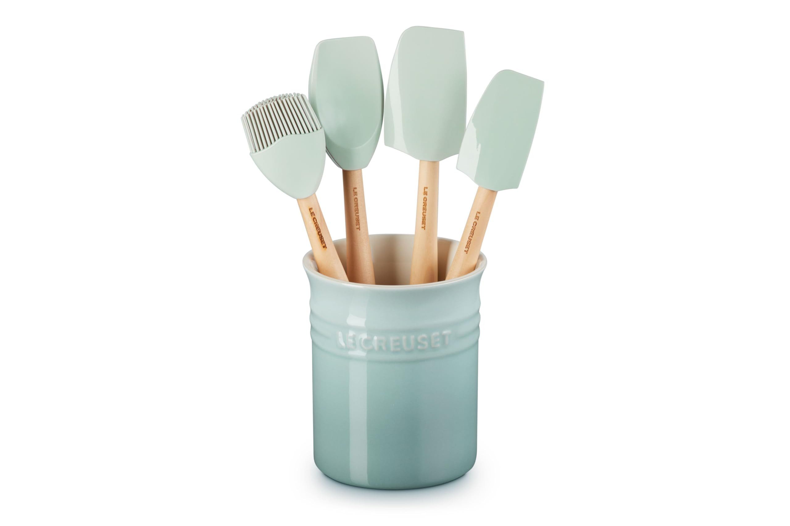 LE CREUSET Kochbesteck-Set Classic Kochkellen-Set 5tlg. Craft, 1.1 L, Sea Salt, 69003007170003