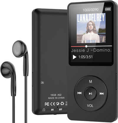 Bedee 16GB Bluetooth 5.0 Mp3-програвач (16 GB, Bluetooth, Digital MP3 Player FM Radio)