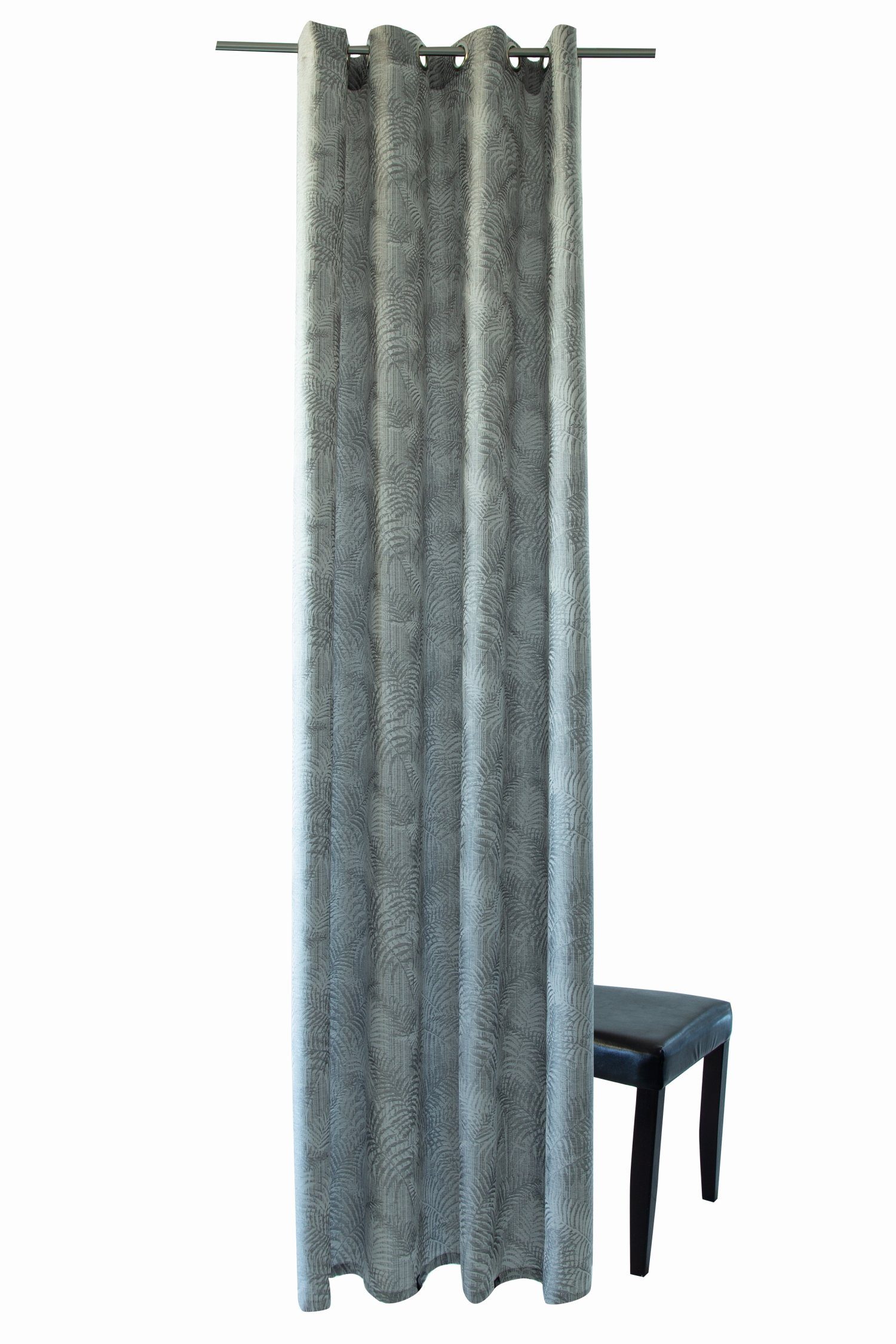 Vorhang, silver Ösenschal 140x245cm Lichtschutz, Bali HOMING, Farbe: