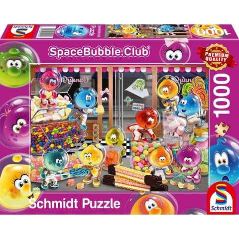 Schmidt Spiele Puzzle SpaceBubble.Club, Happy Together im Candy Store, 1000 Puzzleteile, Made in Europe