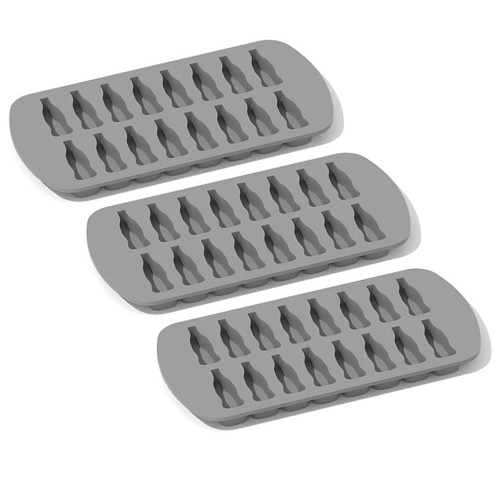 Metamorph Pralinenform Cola Flaschen Silikonform 16-fach, (1-tlg), Mit der Cola Flaschen-Form aus Silikon gelingen dir silvolle Eiswürfe
