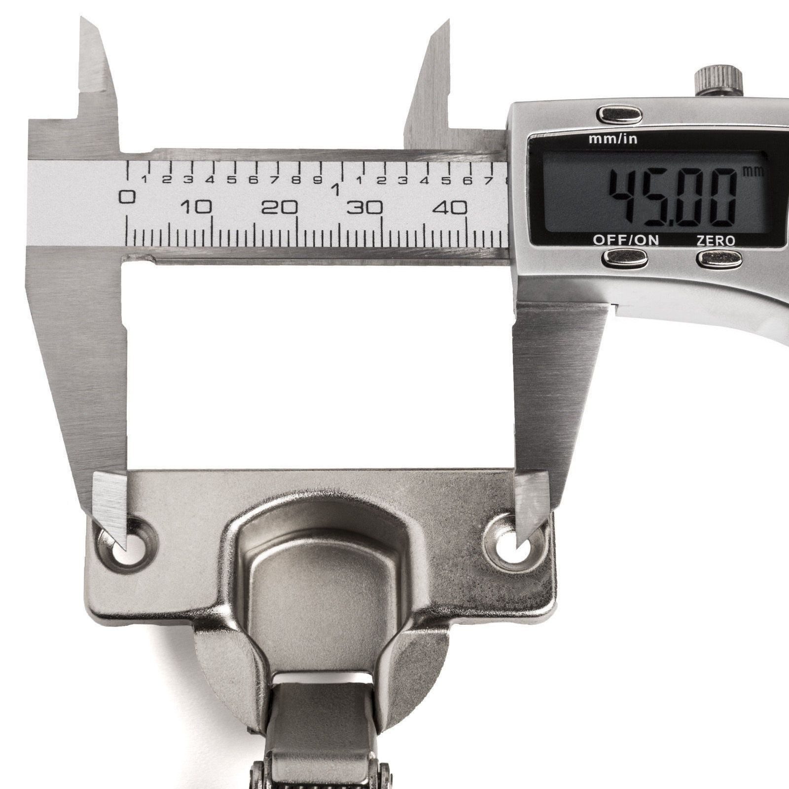 SO-TECH® Türbeschlag SMOOTH Topfband T45 Scharnier Innenanschlag Komplettset (2 St), 2er Set Standard gedämpft mit Kreuzplatte