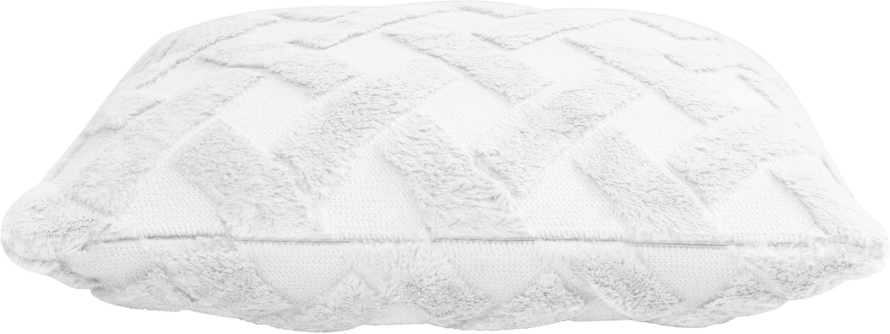 Aspero Dekokissen 4er Set Kissenbezüge Sofia, Plüsch Couchkissen 45 x 45 cm mit Cashmere Feeling