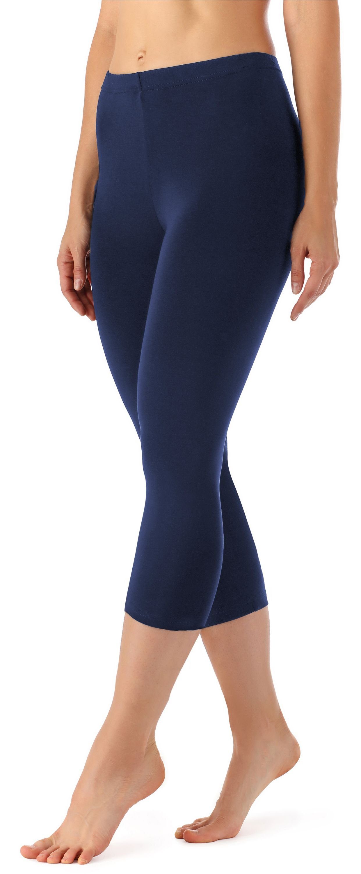 Merry Style Leggings Damen Caprihose 3/4 Hose MS10-144 (1-tlg) aus Viskose, elastischer Bund