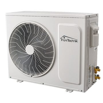 TroniTechnik Split-Klimagerät Reykir 12000 mit UV-C Filter, A++ EEK,Raumthermostat,mit Wandhalterung, Kühlung,Heizung,Ventilation (6-Stufen Ventilator),Entfeuchtung