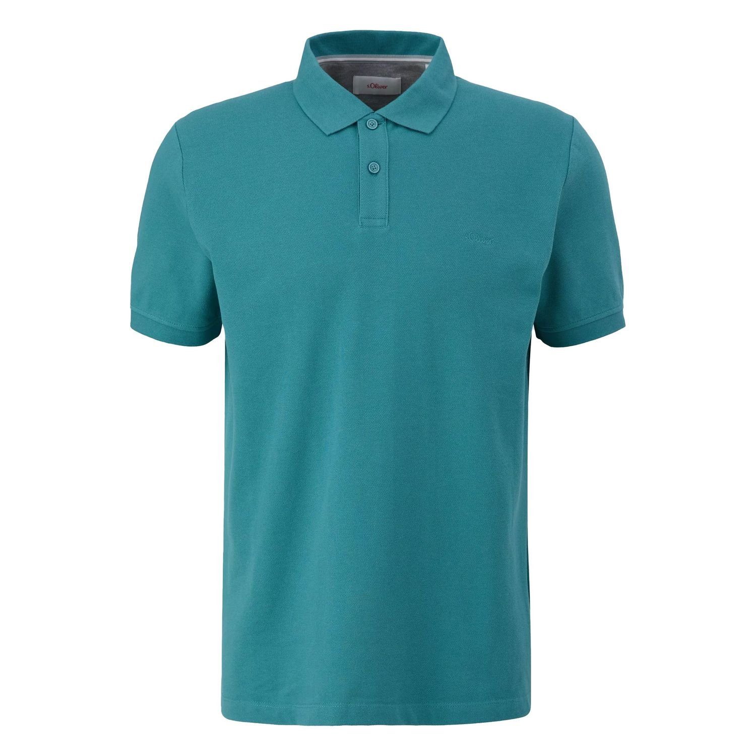 s.Oliver Poloshirt Basic (1-tlg) Piqué, Kragen, Knöpfe, Logo-Stickeri