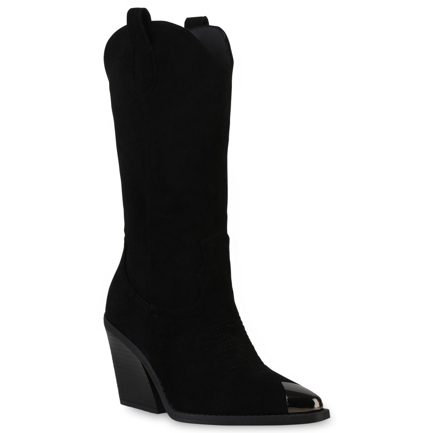 VAN HILL 840584 Cowboystiefel Damen Cowboystiefel Trichterabsatz Spitze Sti günstig online kaufen