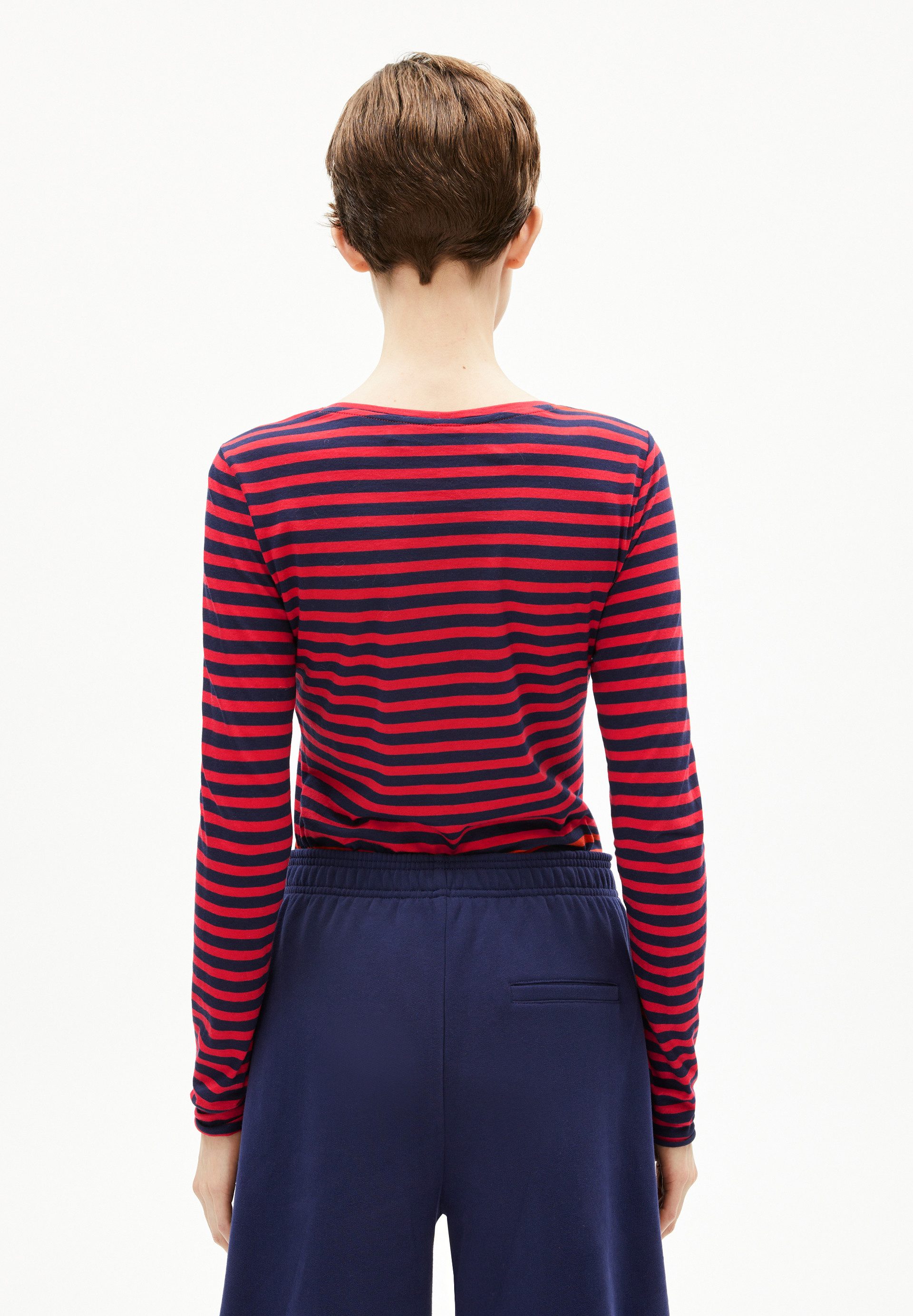 Armedangels Longsleeve EINIAARA STRIPES Longsleeve aus Bio-Baumwolle Slim Fit